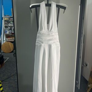 Jessica McClintock White Satin Wedding Dress